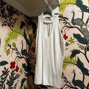 Le Chateau Ivory Sleeveless Tank Top